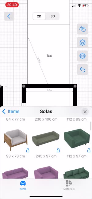 4Plan sofa catalog with green and purple sofas